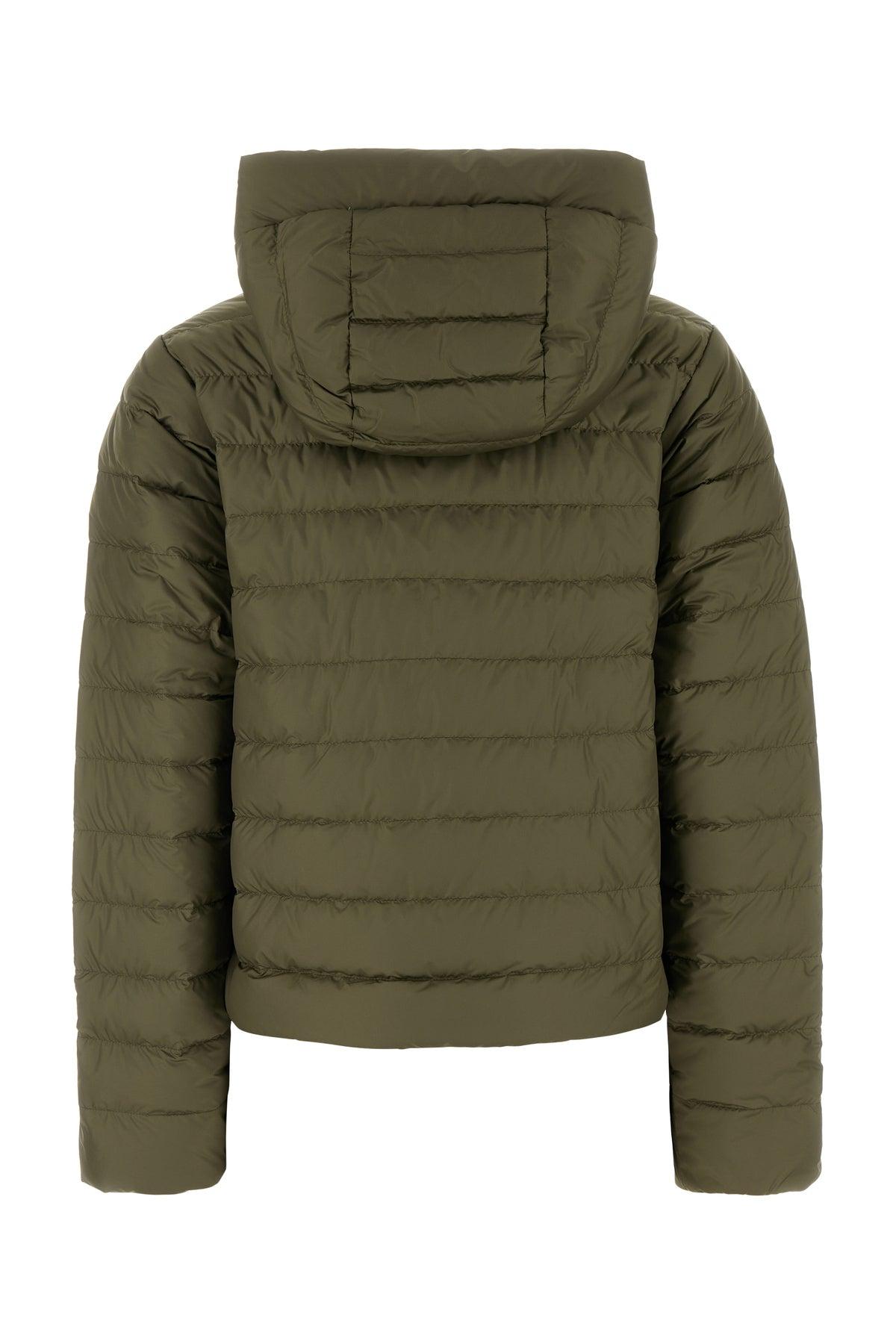 【関税&送料込】Woolrich Army Green Polyester Down Jacket Woolrich Army Polyester Down Jacket in Green | Lyst