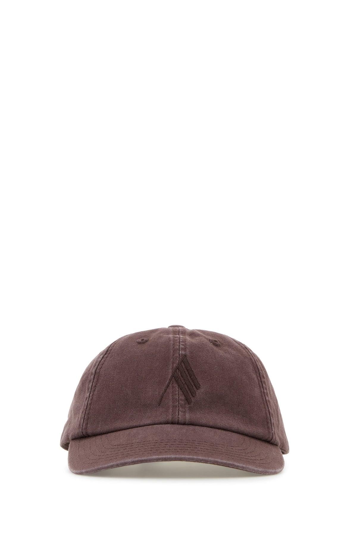 The Attico Chocolate Cotton Baseball Cap in Purple | Lyst