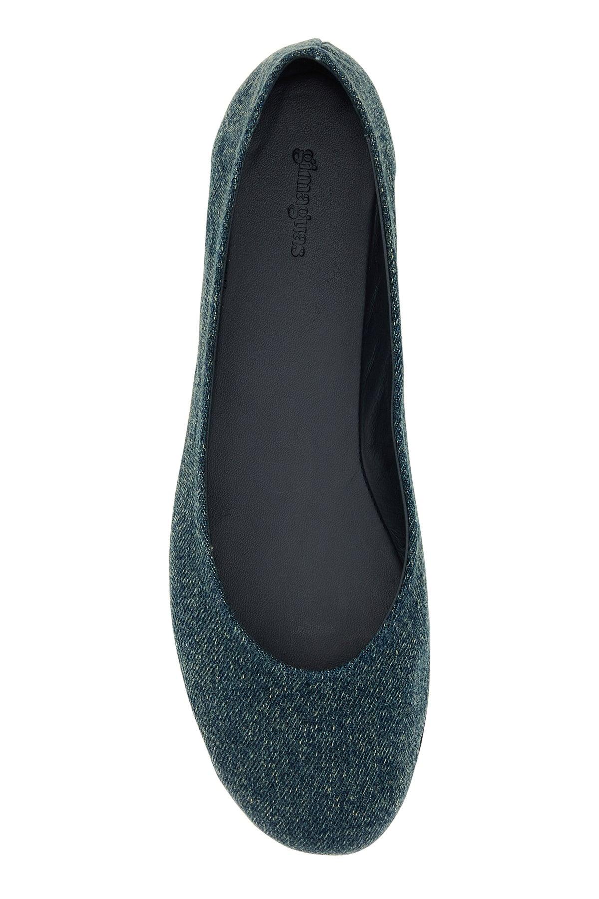 フラットシューズ GIMAGUAS Denim Ballerinas Gimaguas スタッズトリム フラットシューズ | ブラック