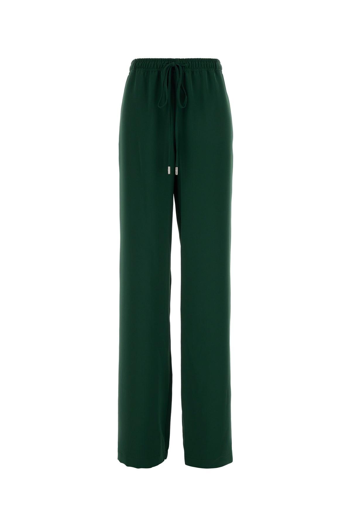 パンツ ERMANNO SCERVINO Dark green polyester pant Green Ermanno Scervino Pants for Women | Lyst