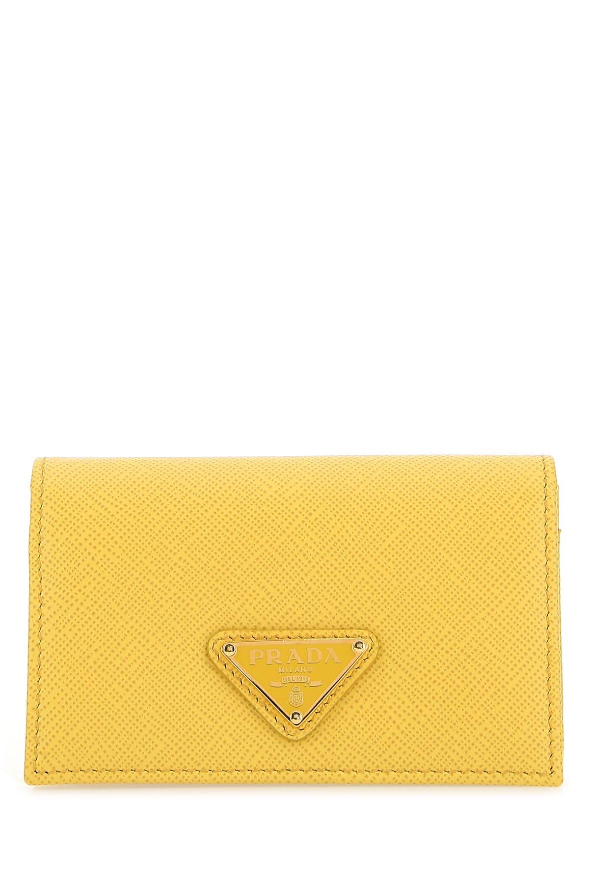 PRADA Tote Bag Leather Yellow Auth 61631 ref.1183314 - Joli Closet