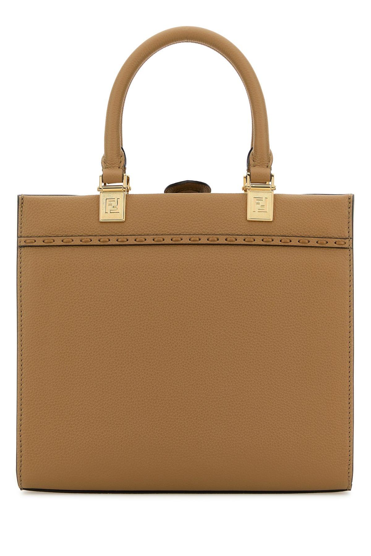 トートバッグ Fendi Biscuit Leather Small Sunshine Shopping Bag Fendi Biscuit Leather Small Sunshine Shopping Bag in Brown