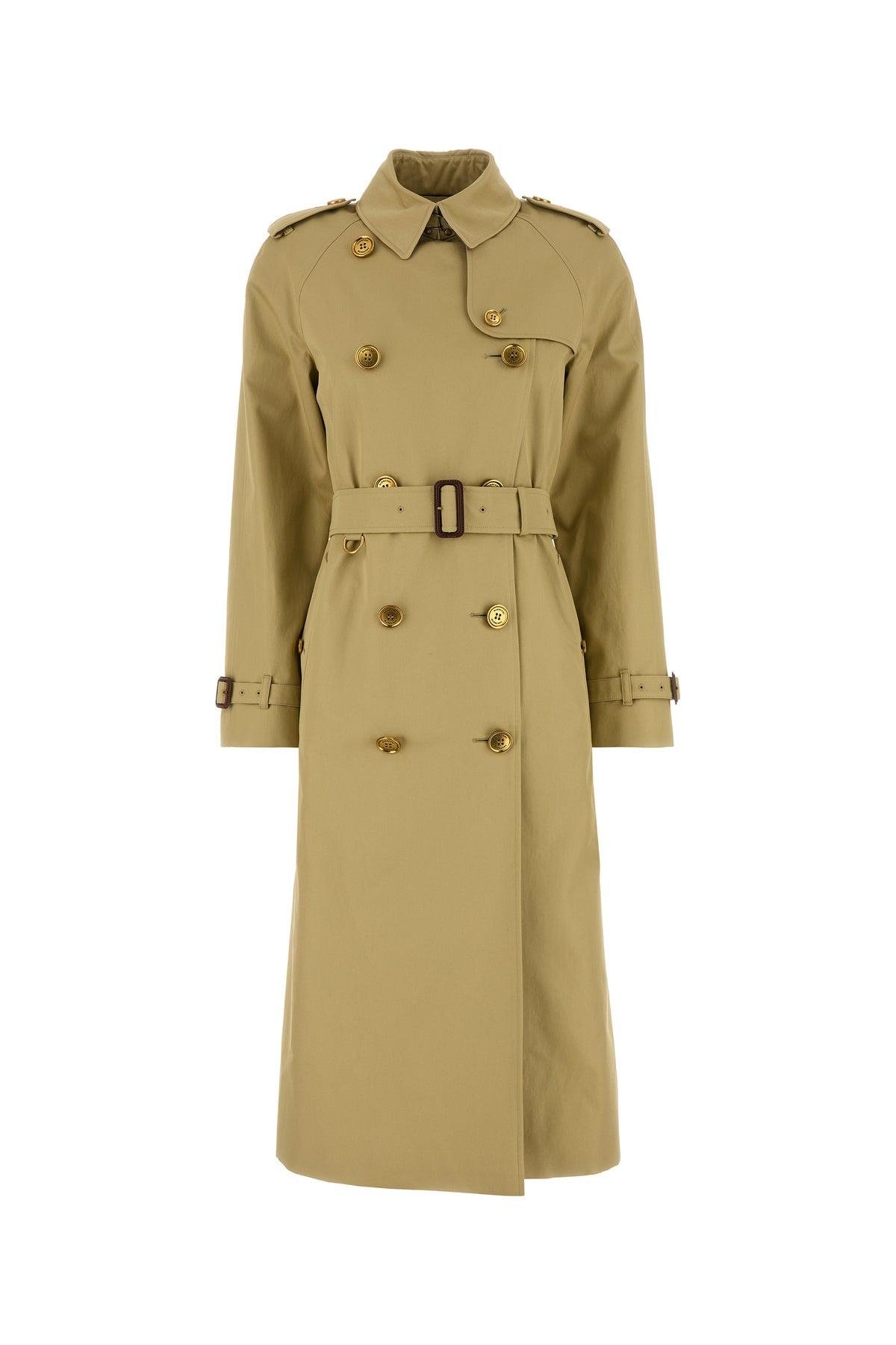トレンチコート BURBERRY Sage Green Gabardine Waterloo Trench Coat Burberry Sage Gabardine Waterloo Trench Coat in Green | Lyst