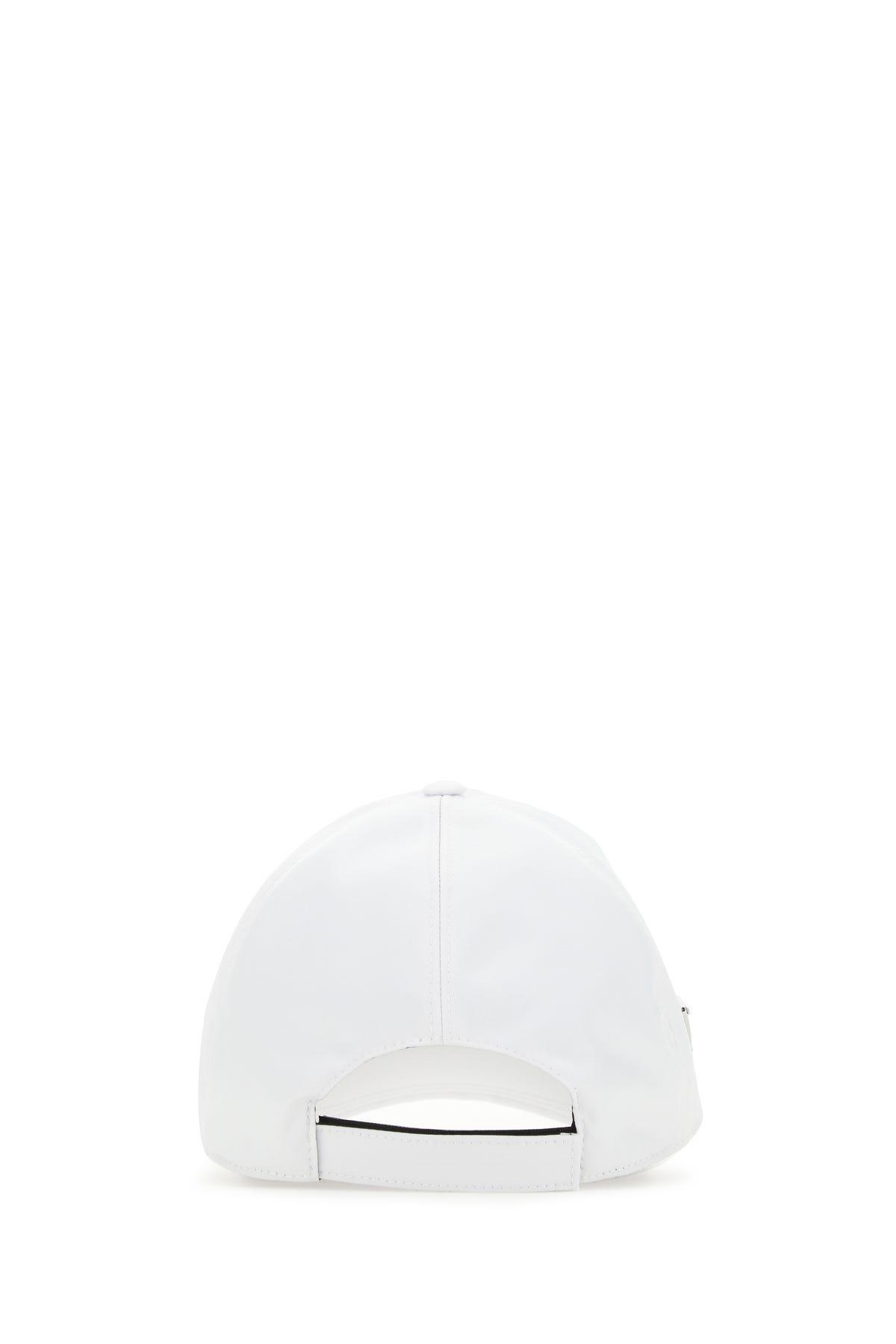Prada Synthetic White Re-nylon Baseball Cap for Men | Lyst