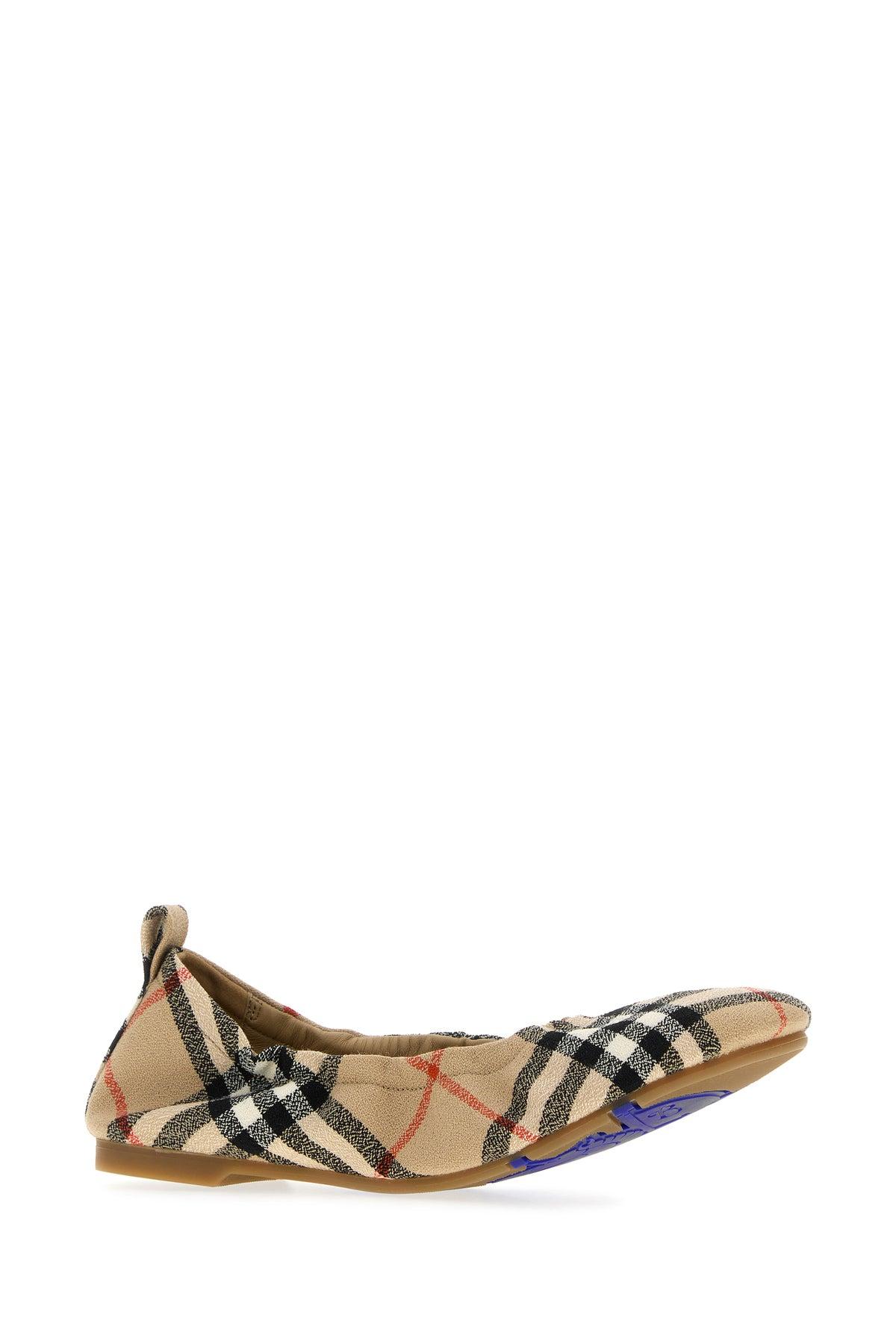 バレエシューズ BURBERRY EMBROIDERED FABRIC BALLERINAS Burberry Ballet flats and ballerina shoes for Women | Online