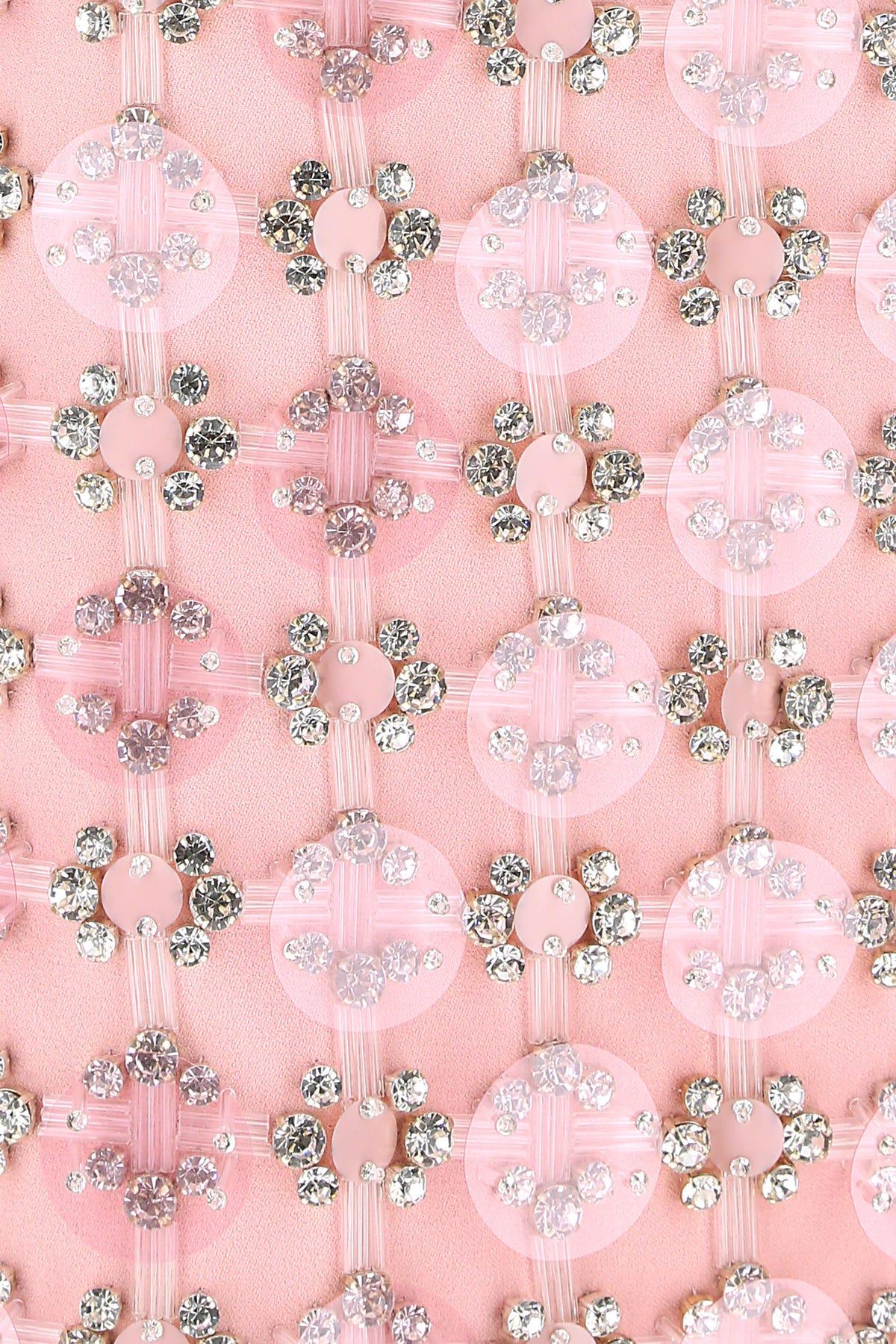 Miu Miu Synthetic Embellished Viscose Mini Skirt In Pink Save 28 Lyst