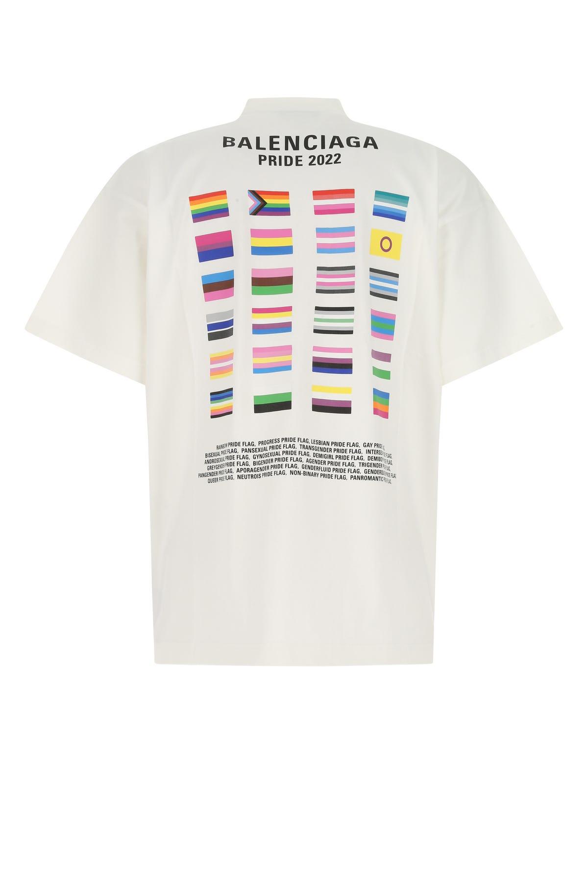 新作NEW Balenciaga - BALENCIAGA PRIDE 22 Tシャツ OVERSIZEDの通販