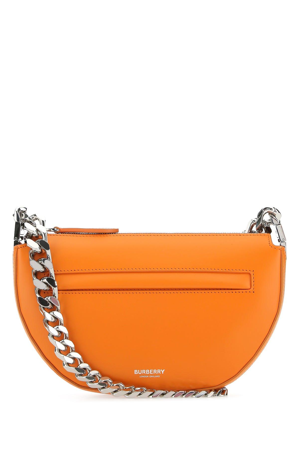 Burberry Leather Mini Olympia Shoulder Bag in Orange Lyst