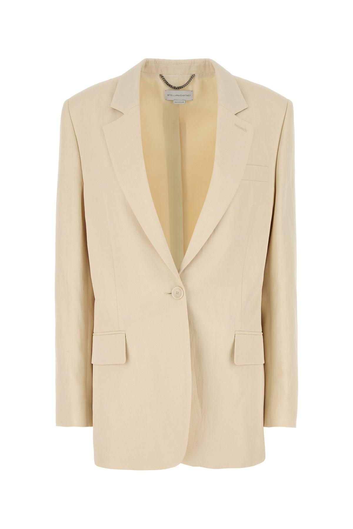 ジャケット Stella McCartney Ivory viscose blend blazer Stella McCartney Ivory Viscose Blend Blazer in Natural | Lyst