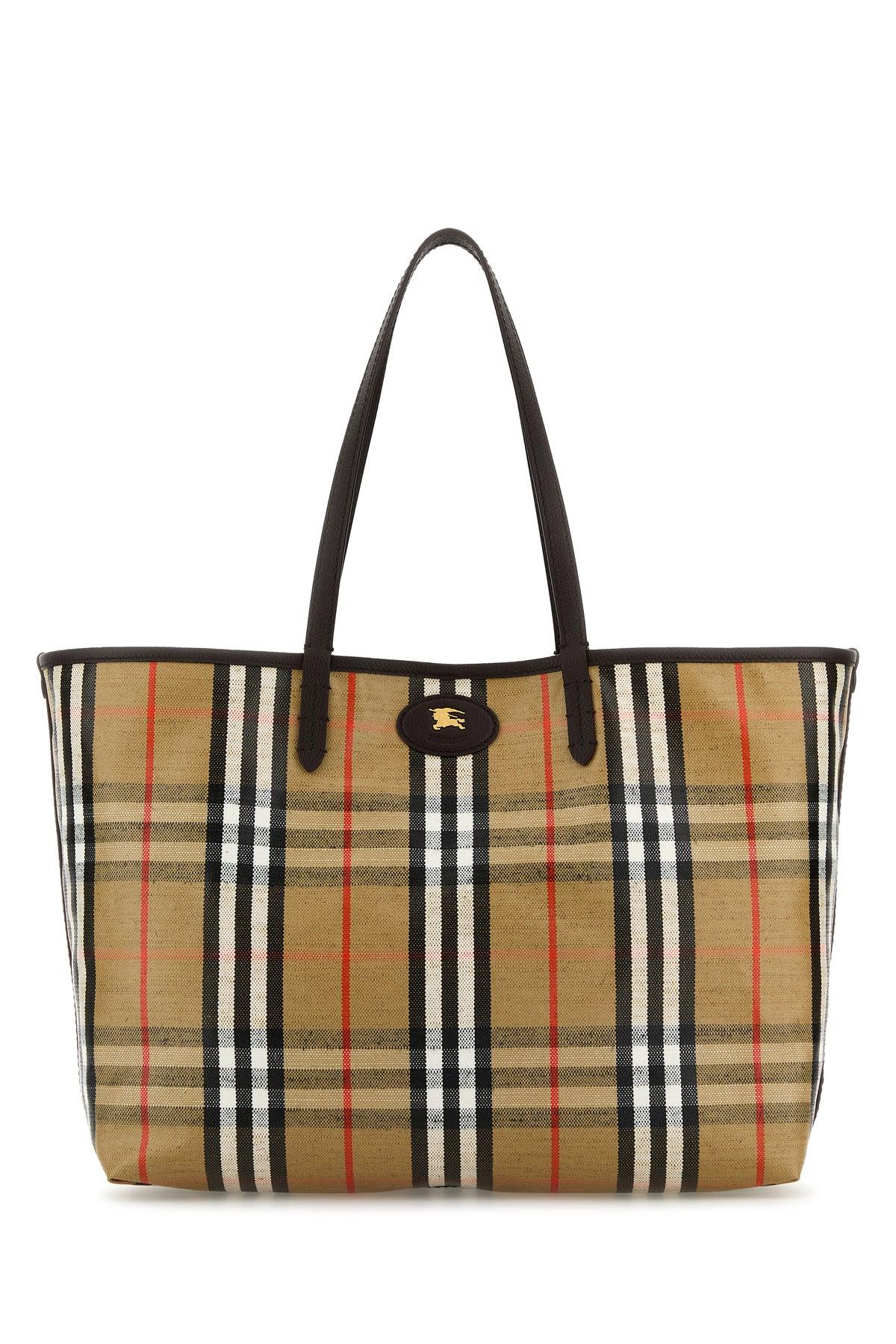 トートバッグ Burberry Embroidered Canvas Shopping Bag Burberry Embroidered fabric festival shopping bag | The