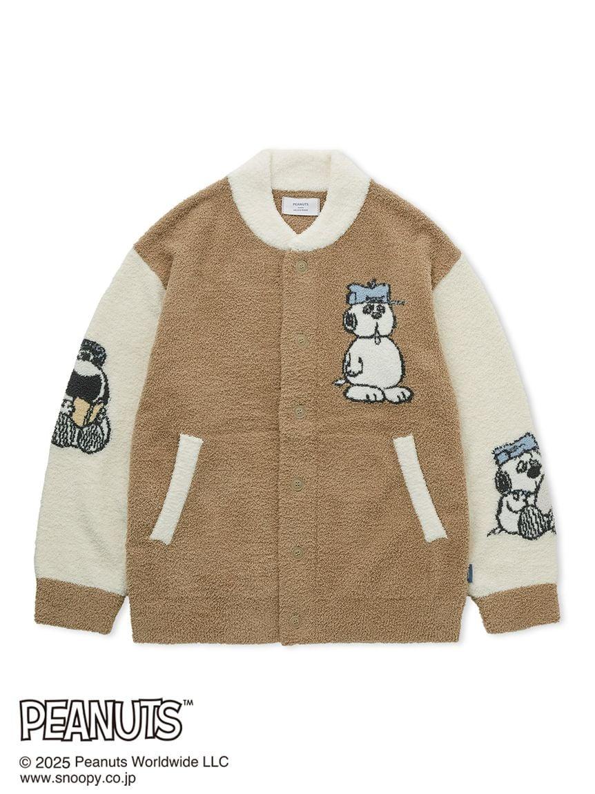 gelato pique PEANUTSカーディガン gelato pique [Peanuts] Olaf Babymoco Button Up Cardigan in Natural