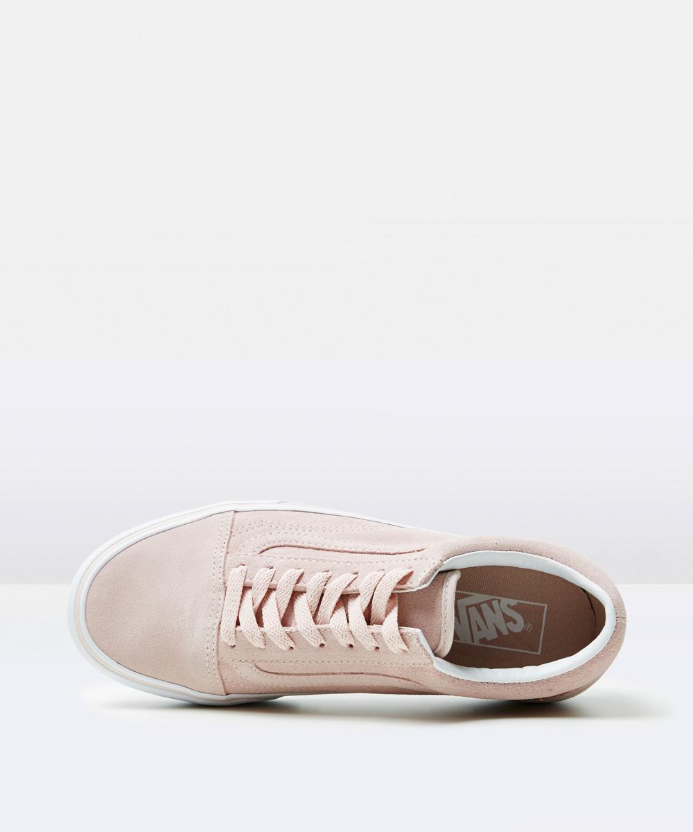 platform vans pink