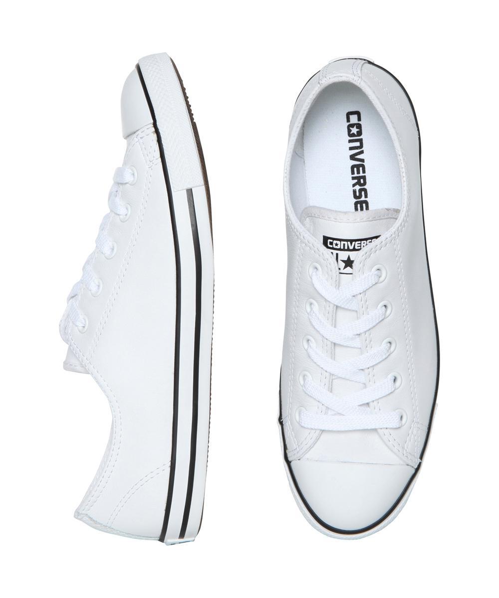 Converse Chuck Taylor All Star Dainty Leather Sneakers White - Lyst
