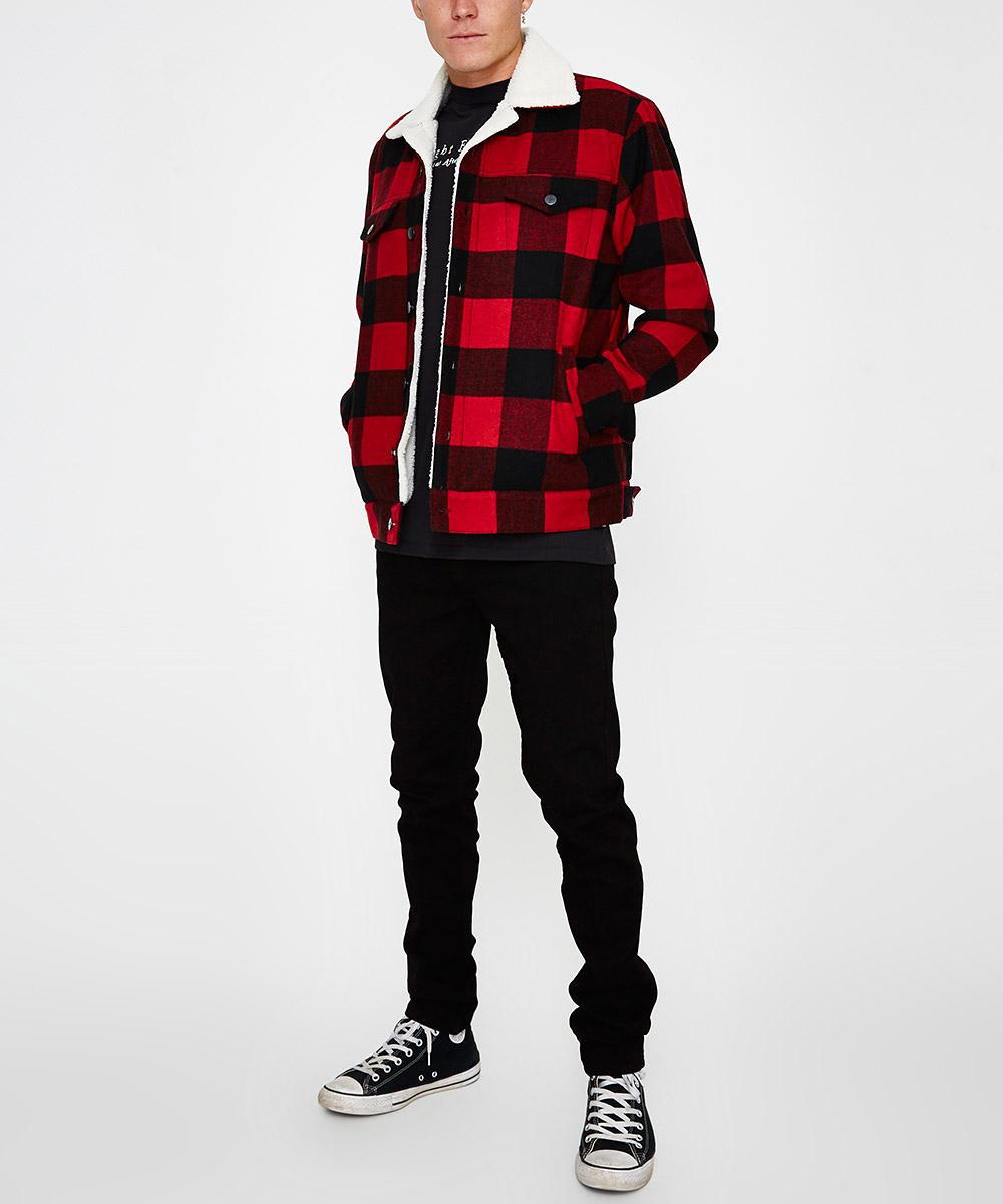 checked lumber jacket