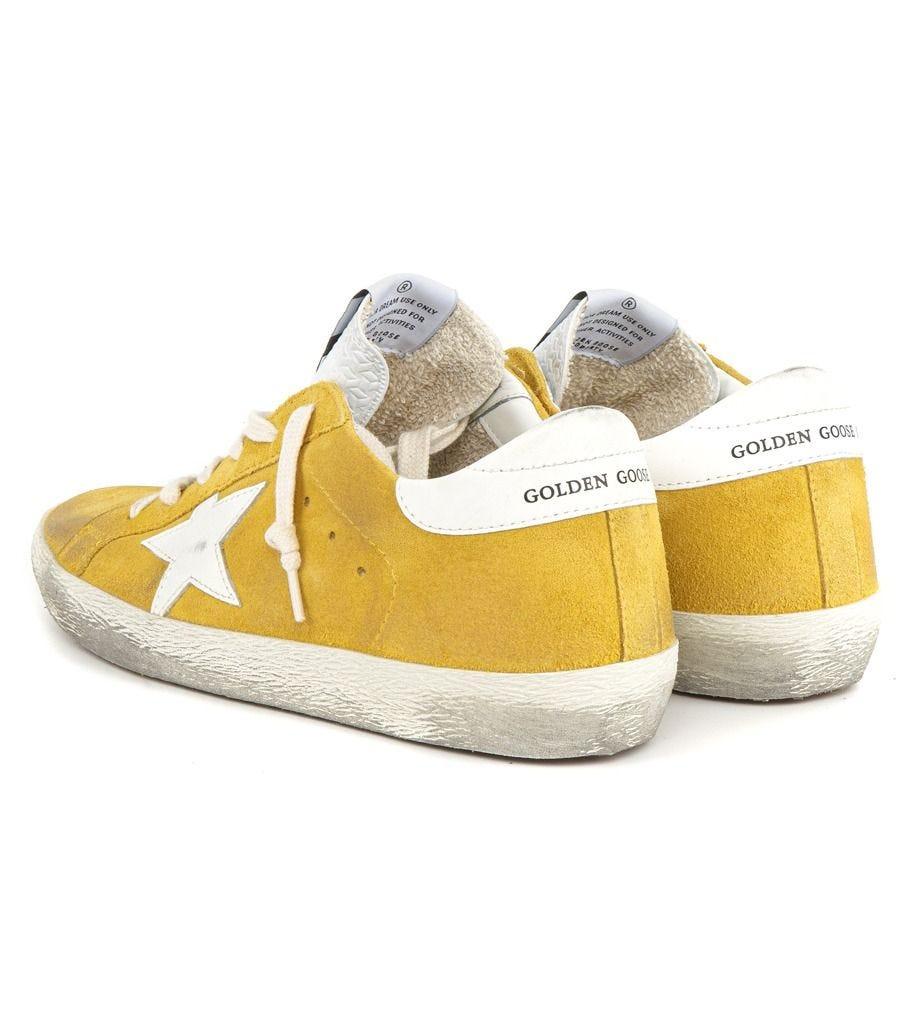 Golden Goose Mustard Yellow Super Star Sneakers | Lyst