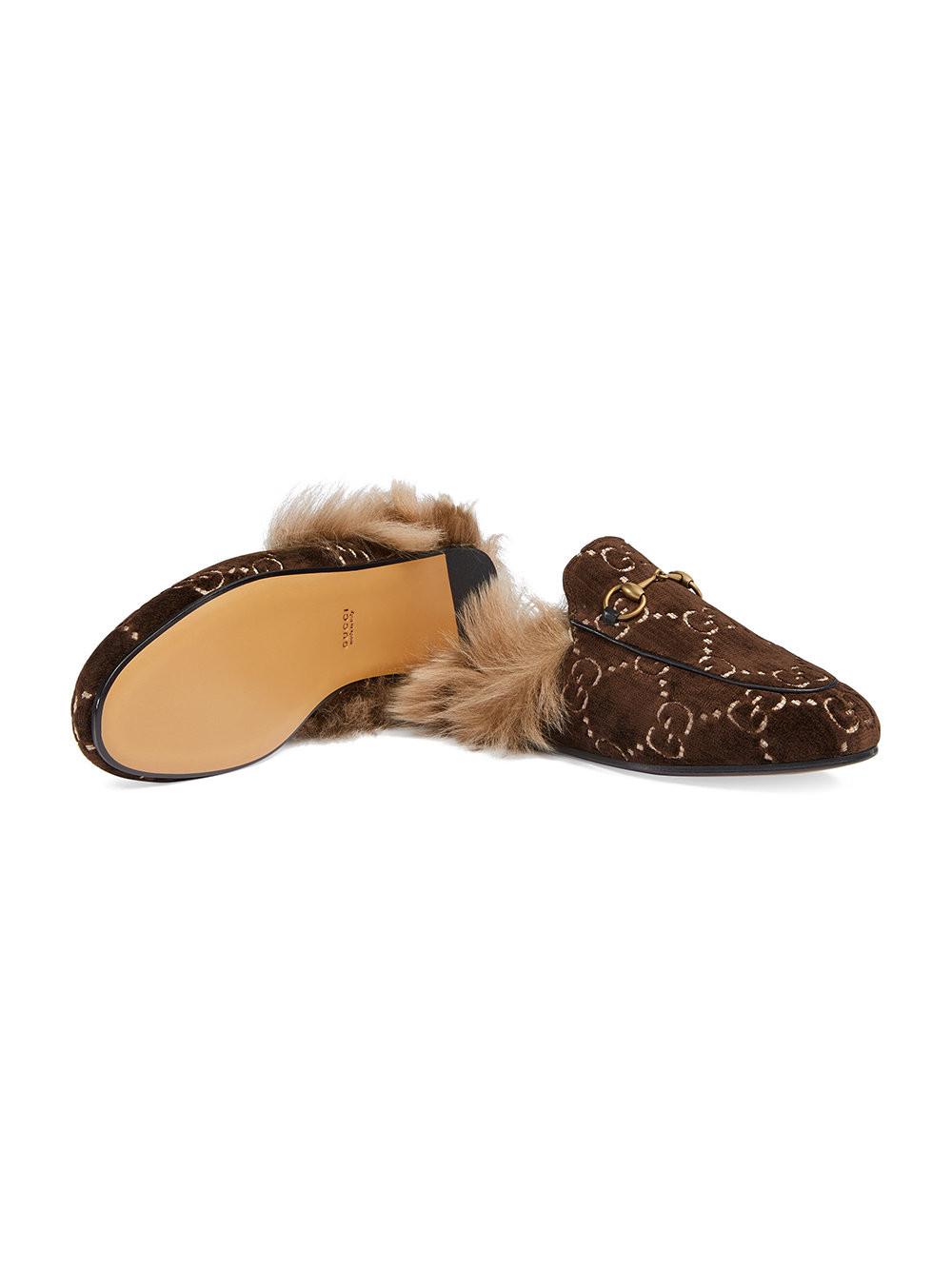 princetown gg velvet slipper