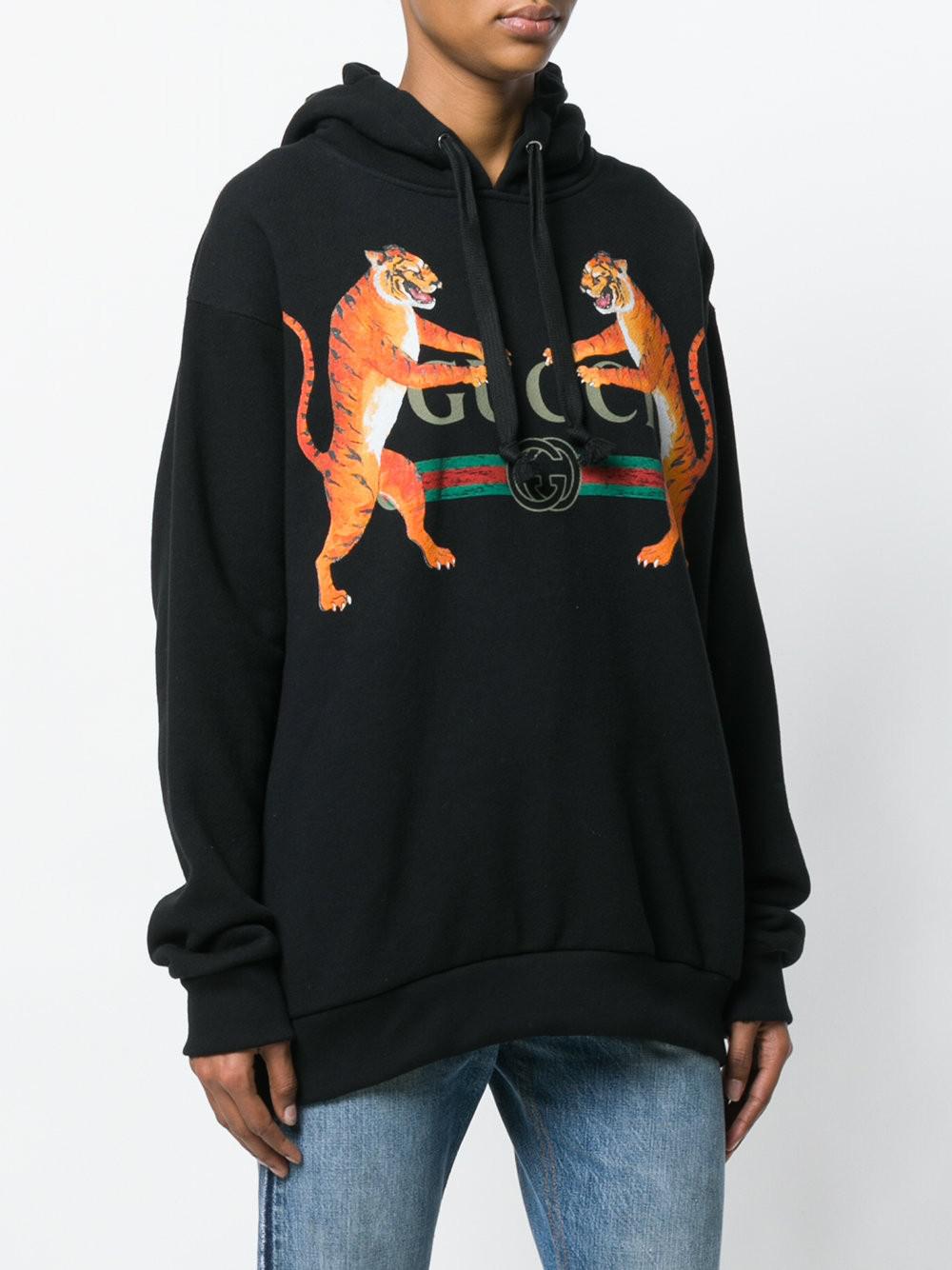 gucci tiger print sweater