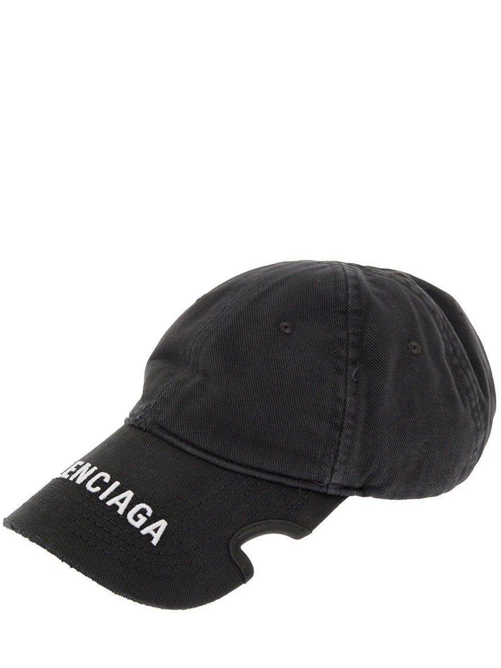 Balenciaga Black Baseball Hat for Men | Lyst