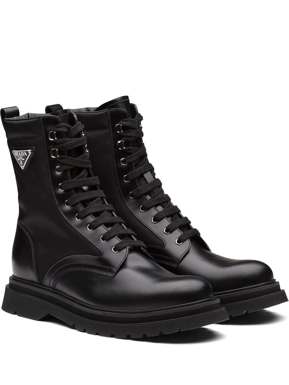 Prada Ankle-length Hiking-style Boots in Black for Men | Lyst