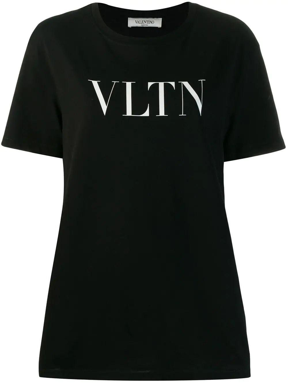 Valentino Cotton Vltn T-shirt in Black - Save 69% - Lyst