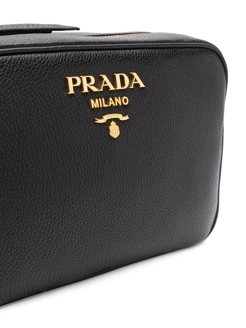 Prada Logo Camera Bag Canvas Small - ShopStyle