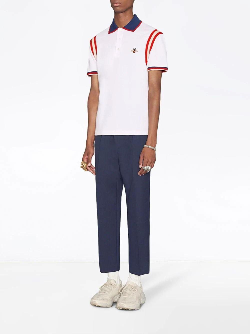 gucci polo with bee