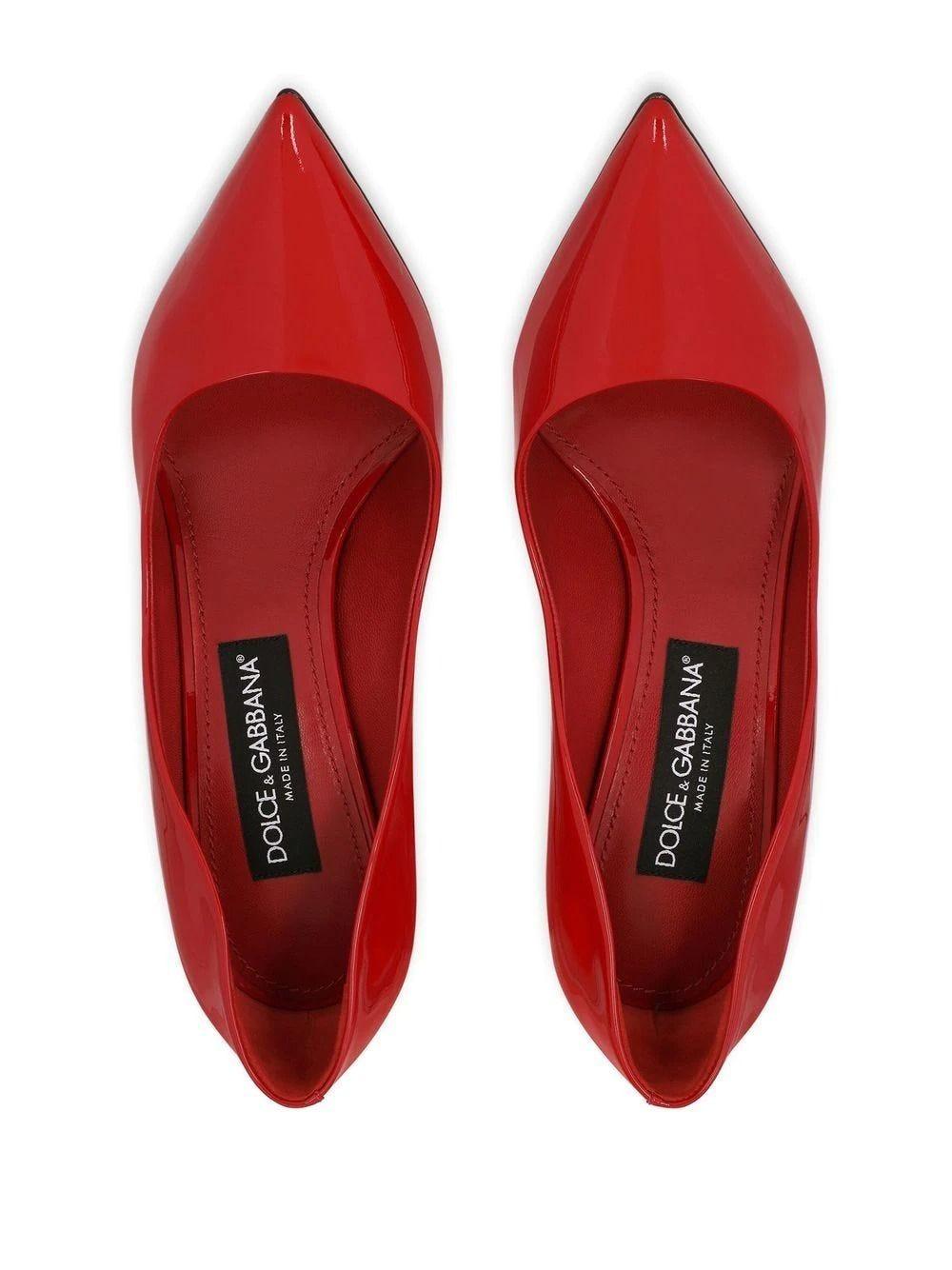 Dolce & Gabbana Patent Leather 105mm Pumps in Red | Lyst