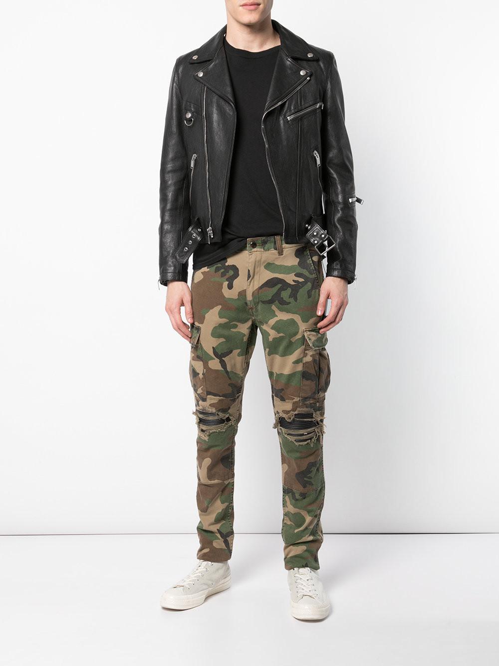 amiri camo jeans