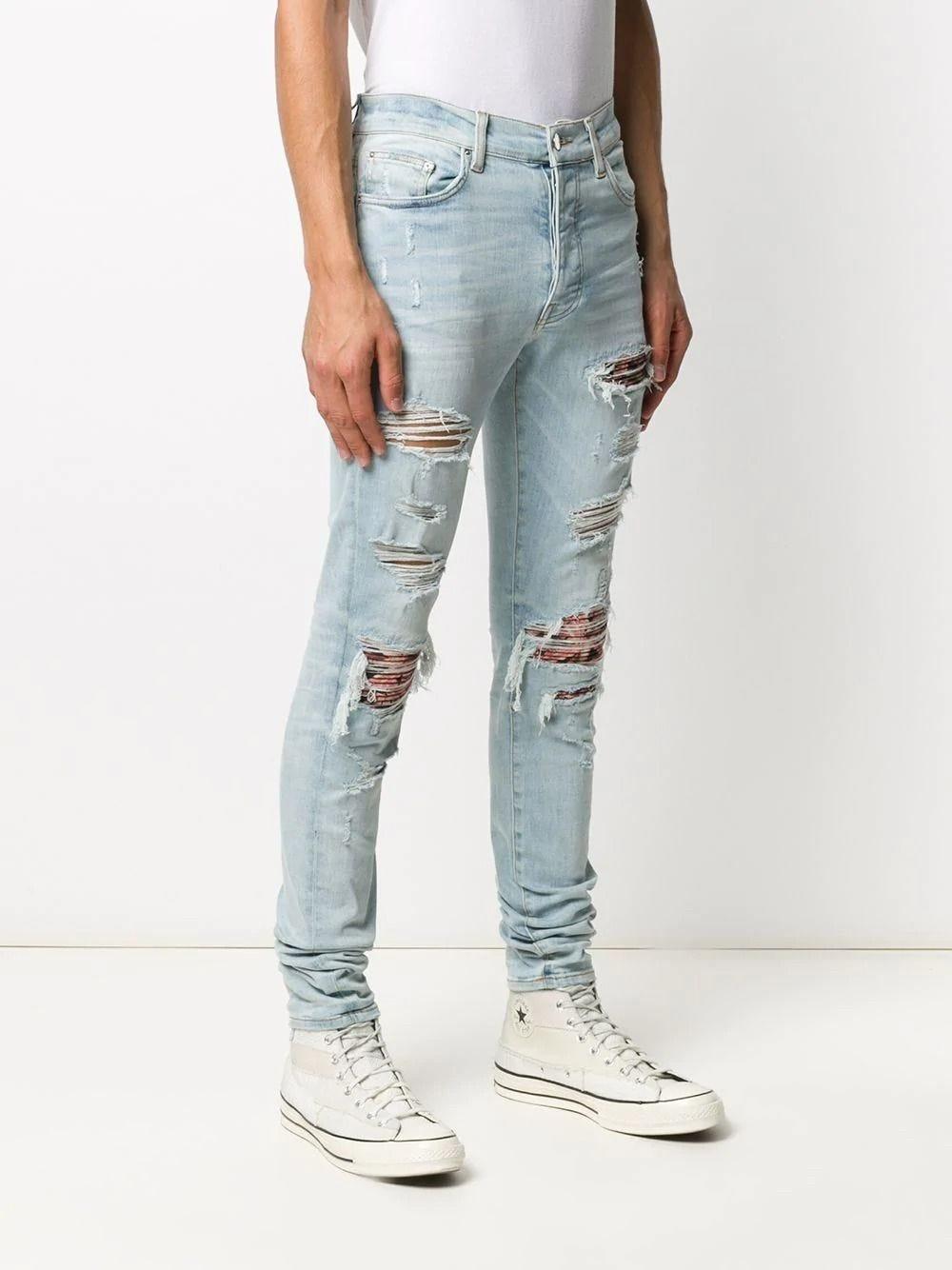 Amiri Denim Mx1 Skinny Distressed Jeans 