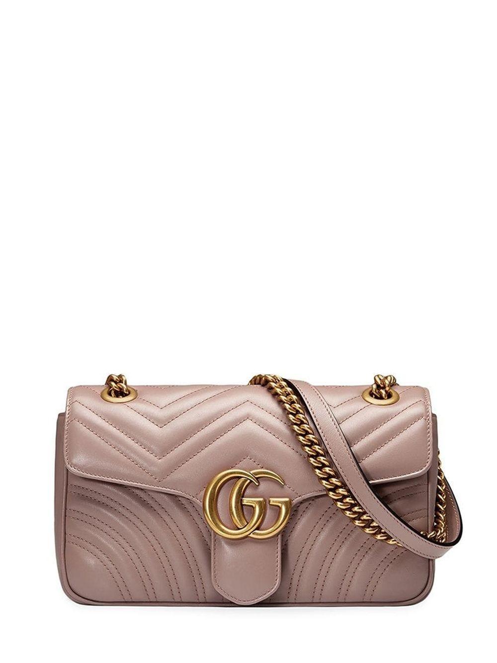 Gucci GG Marmont Matelassé Shoulder Bag in Pink