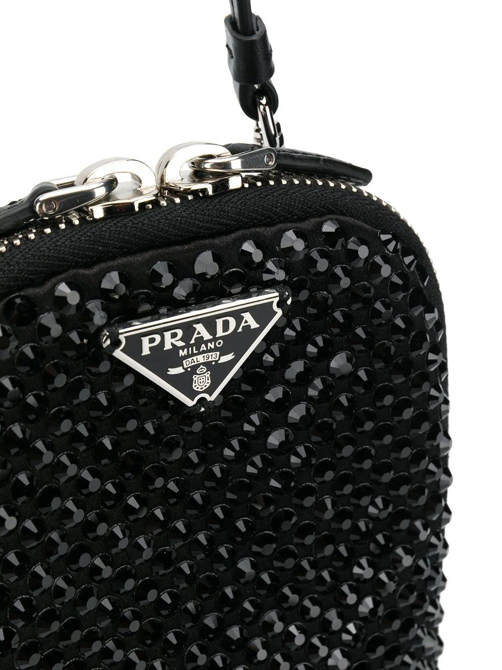 prada mini crystal bolsa