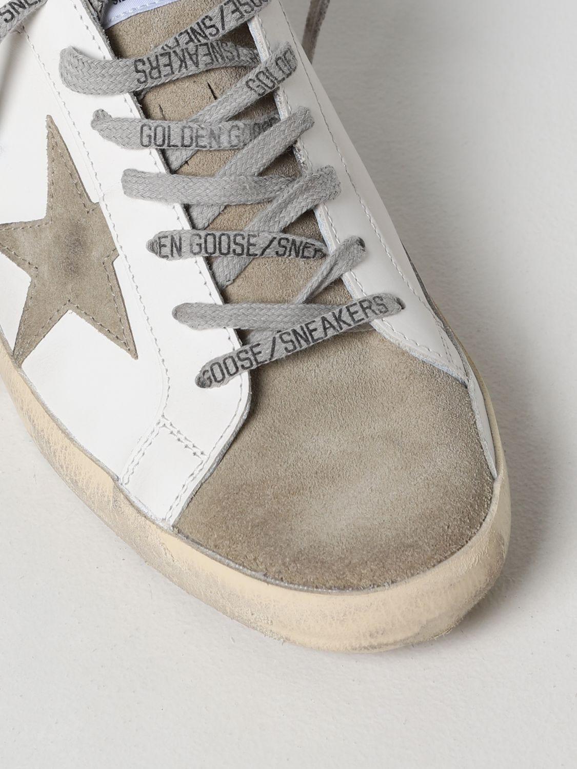 Golden Goose White Super-star Classic Sneakers With Red Contrasting Heel  for Men | Lyst