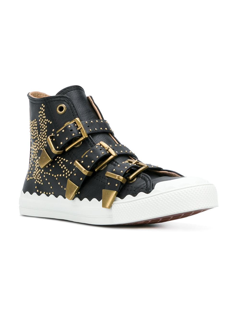 chloe high top trainers