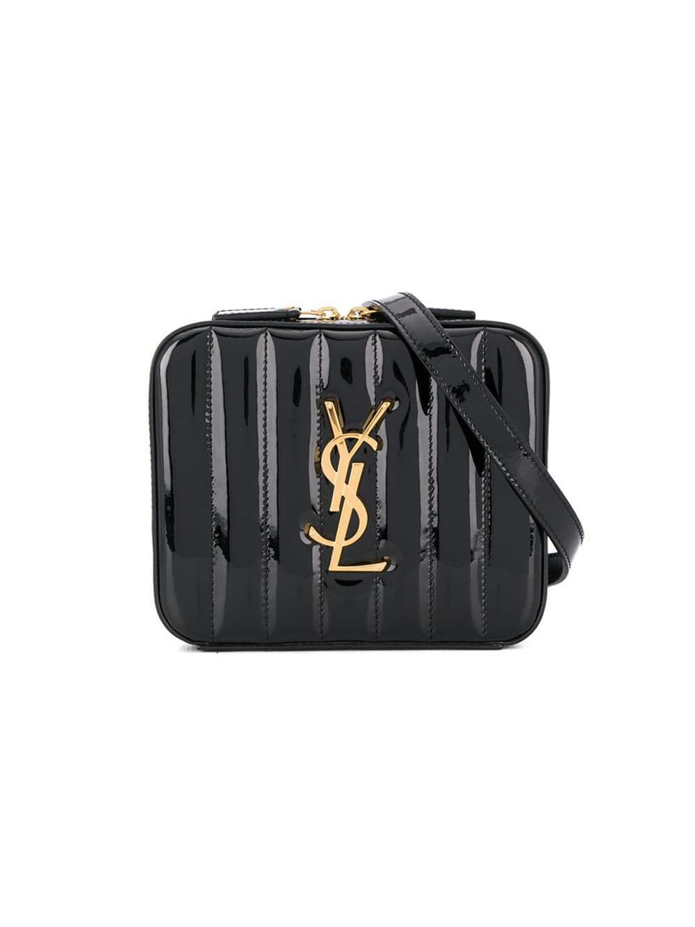 Saint Laurent Ysl Vicky Belt Bag In Quilted Patent Leather in Black - Save 2% - Lyst