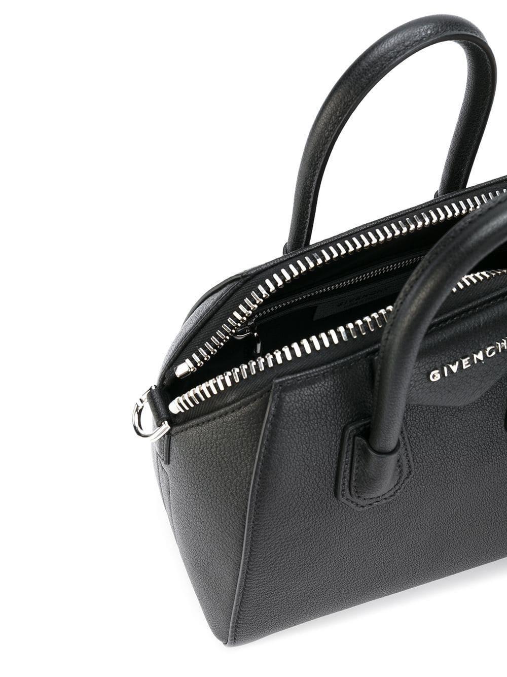 Givenchy Mini Antigona Chain Bag In Black - Editorialist