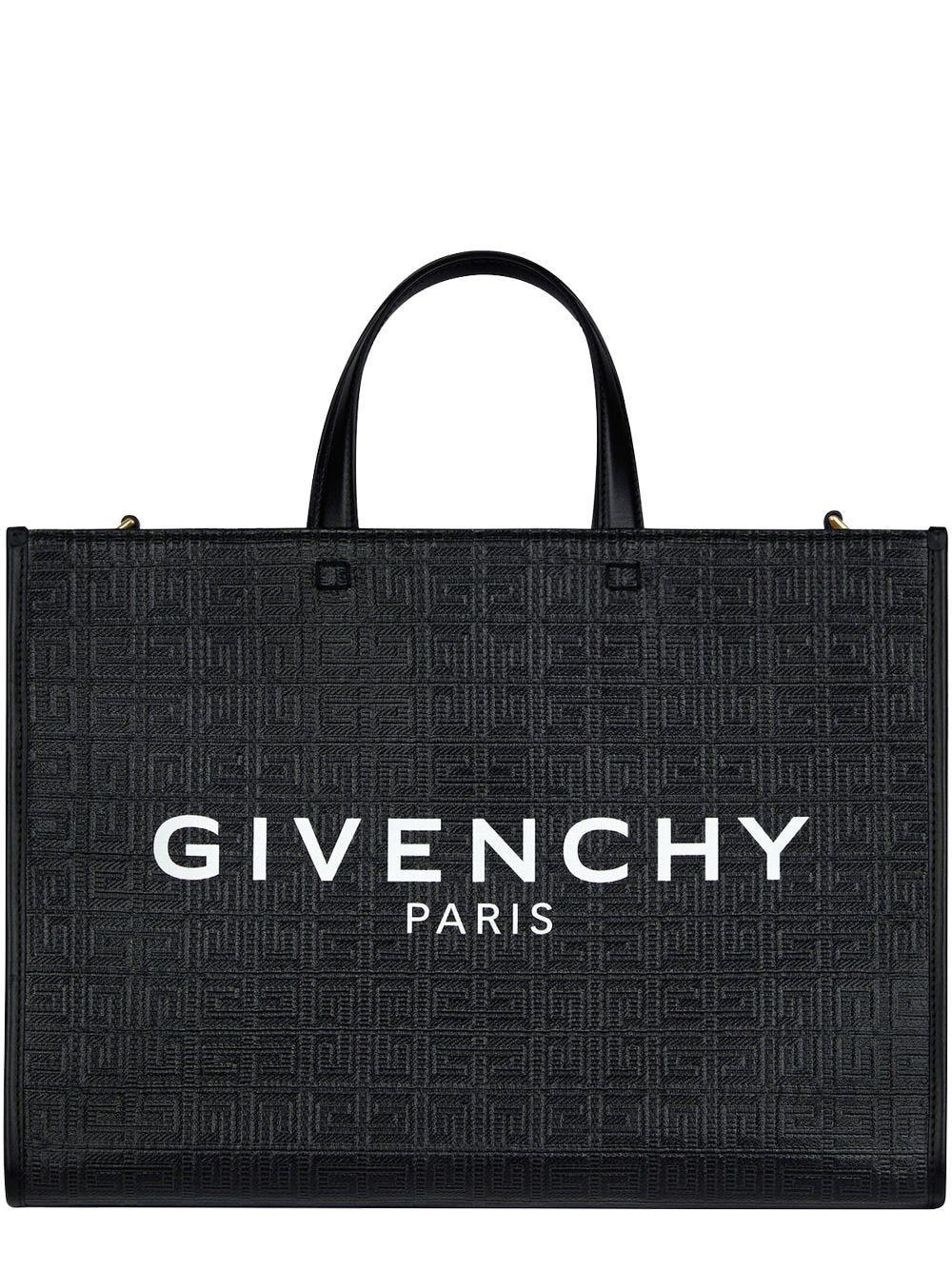 Givenchy Black Polka Dot Coated Canvas Shoulder Tote Bag – Sellier