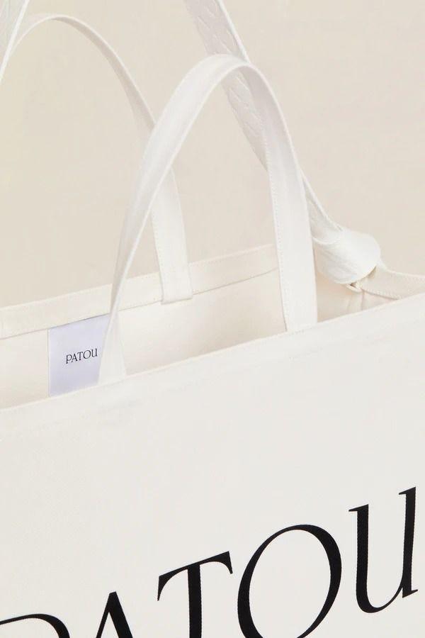 Patou White Canvas Tote Bag | Lyst Patou White Canvas Tote Bag | Lyst