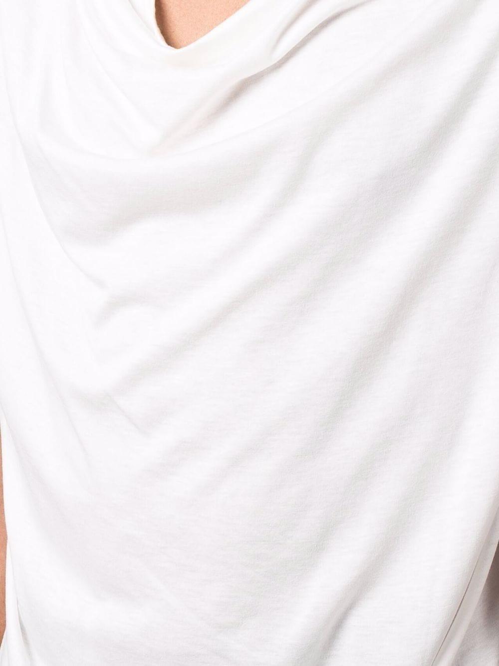 Balmain Cotton Draped Short-sleeve T-shirt in White for Men | Lyst