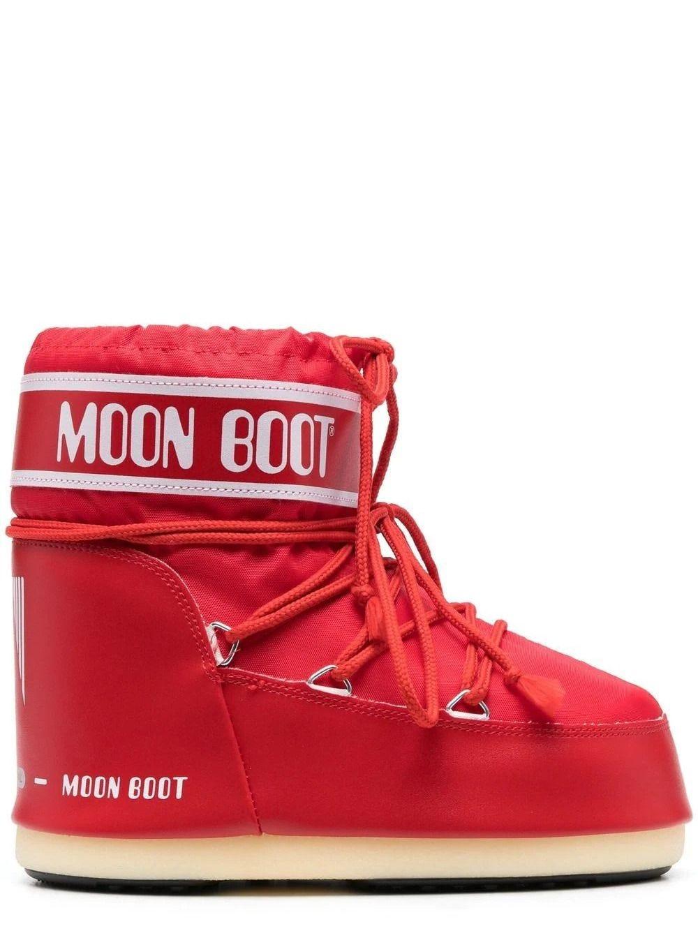 Moon Boot Icon Low 2 Red Snow Boots | Lyst