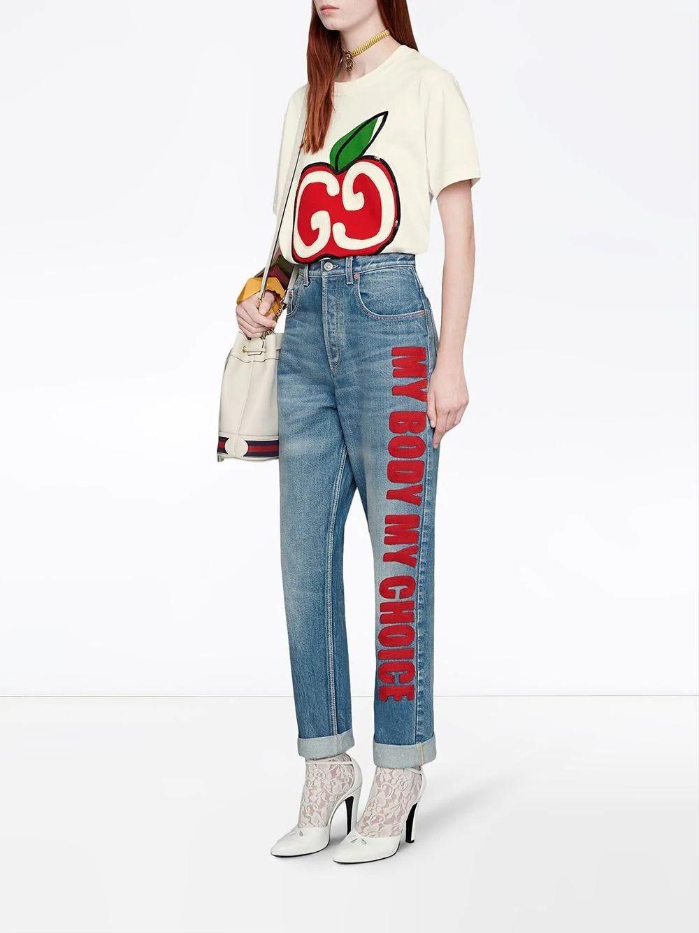 Gucci My Body My Choice Jeans in Blue | Lyst