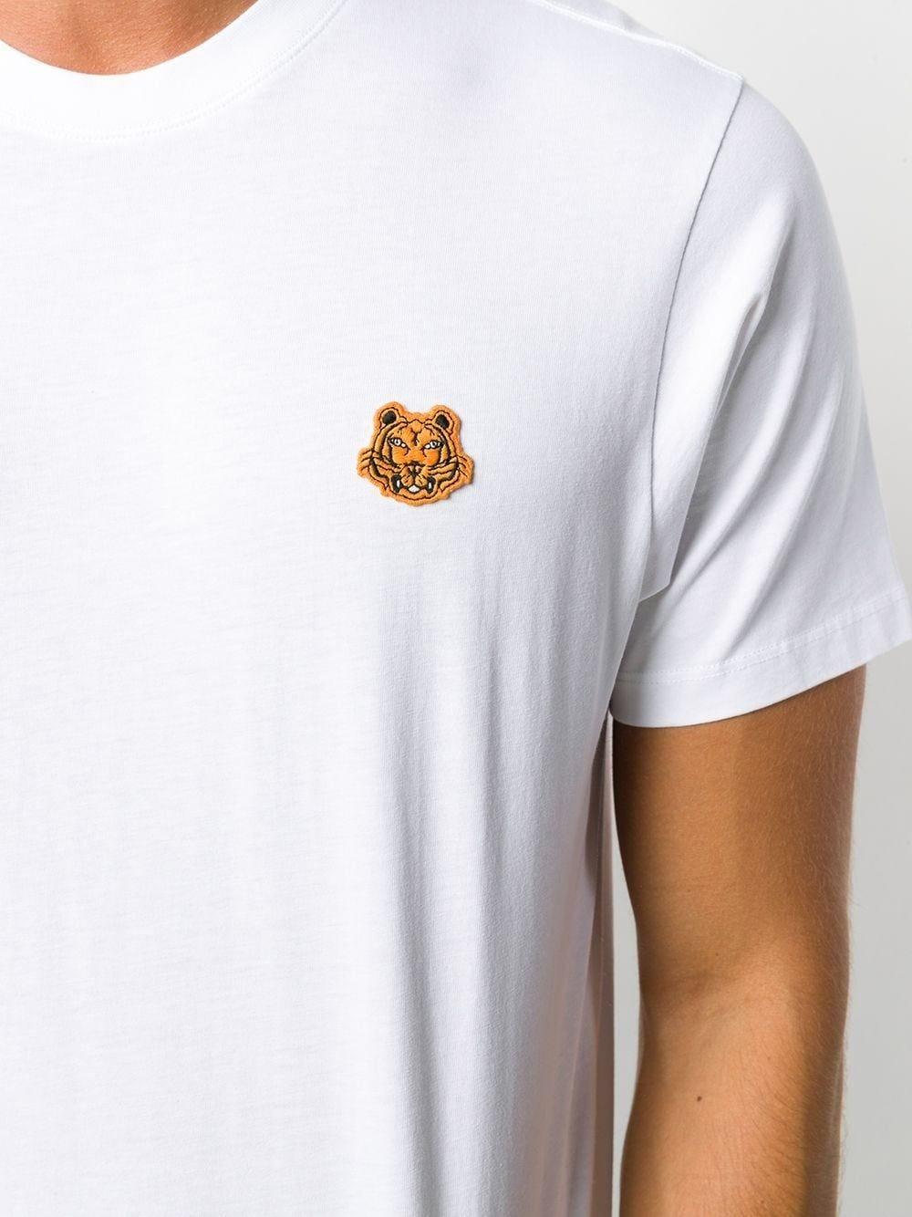 KENZO Cotton Tiger Crest T-shirt in White for Men - Lyst