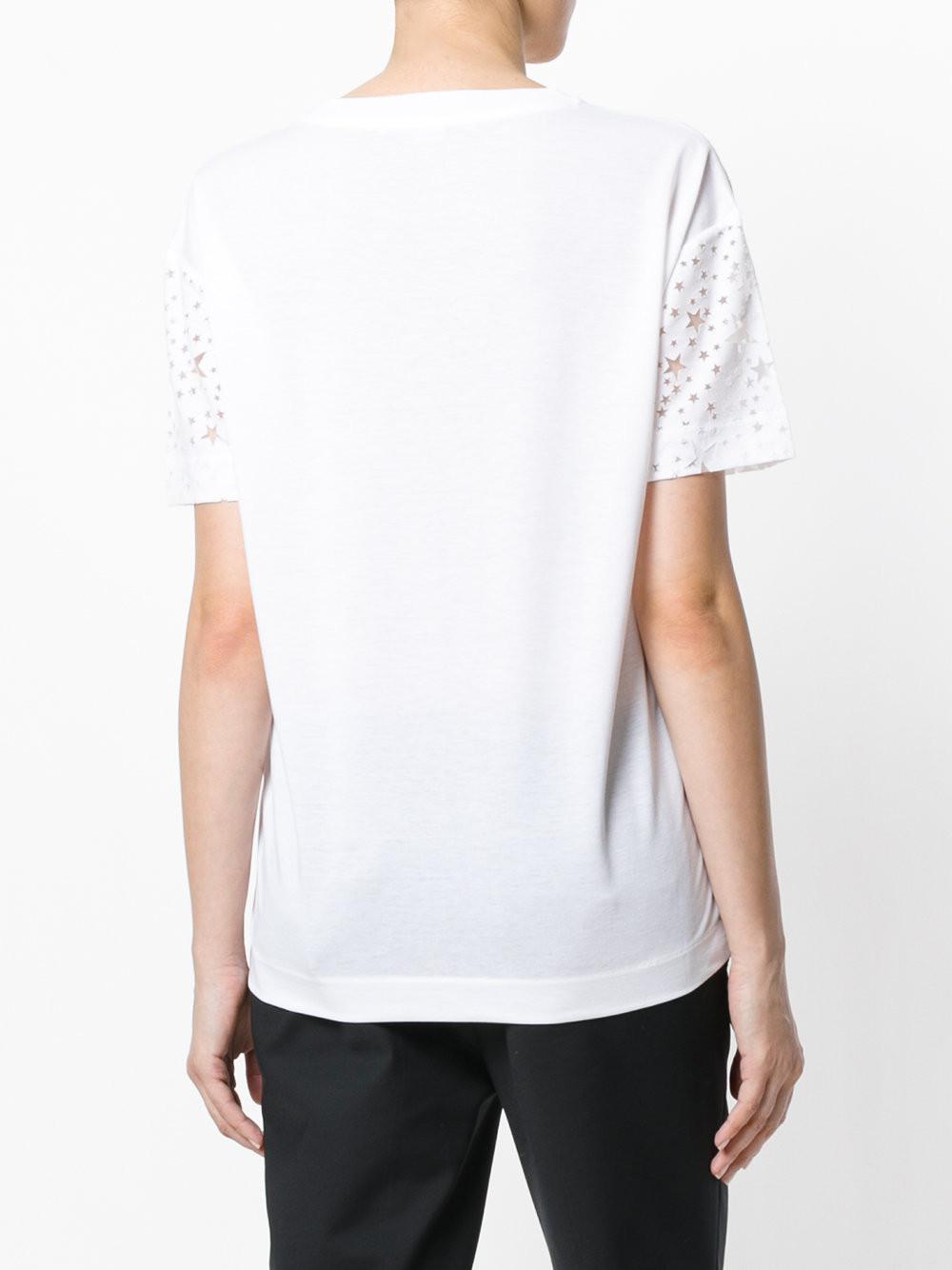 Stella McCartney Cotton Star T-shirt in White - Lyst
