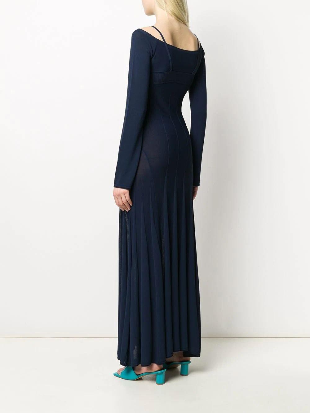 Jacquemus La Robe Maille Valensole Dress in Blue | Lyst