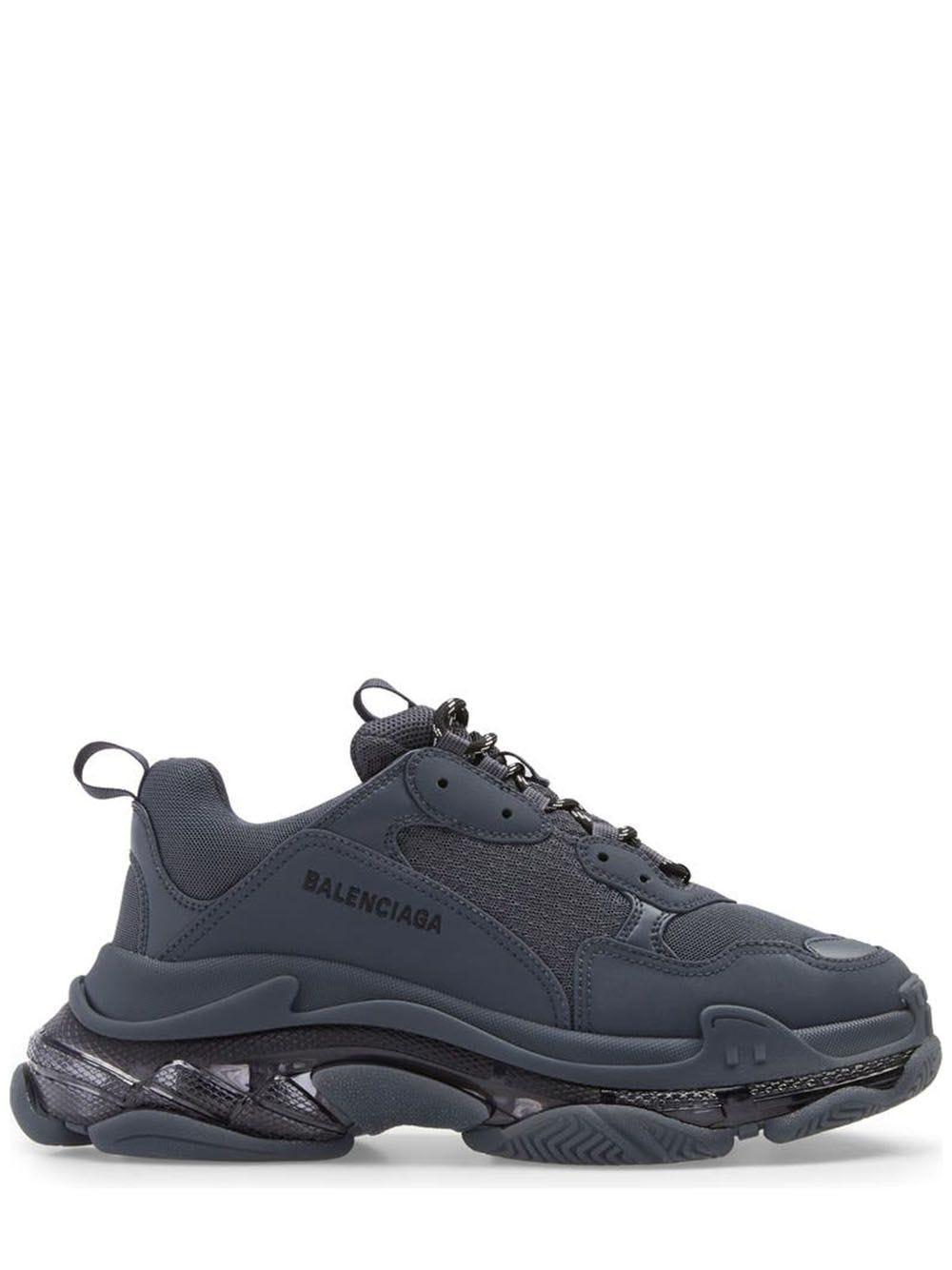 Balenciaga Synthetic Triple S Clear Sole Sneakers in Blue for Men | Lyst