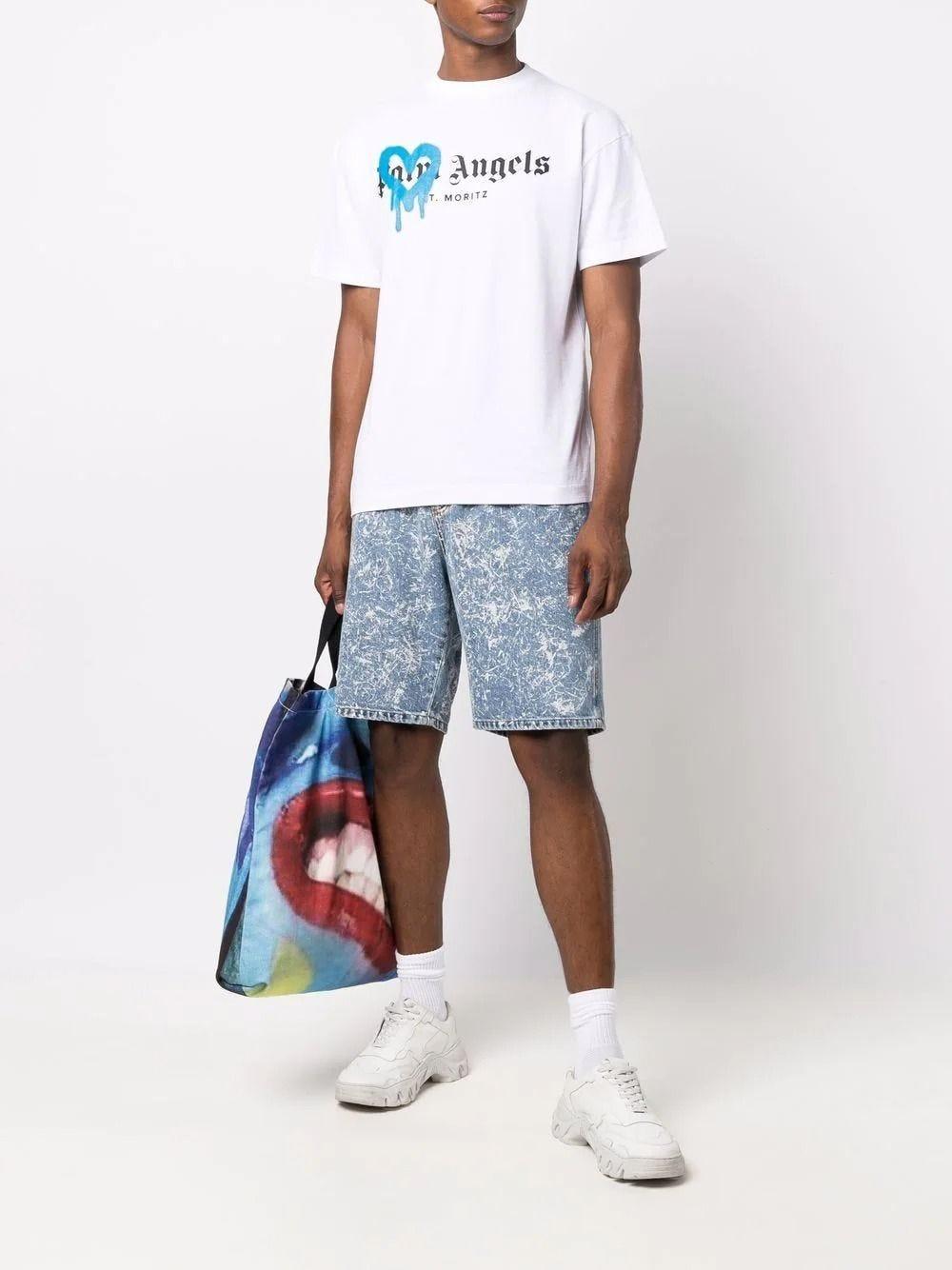 St Moritz Heart Sprayed T-shirt 