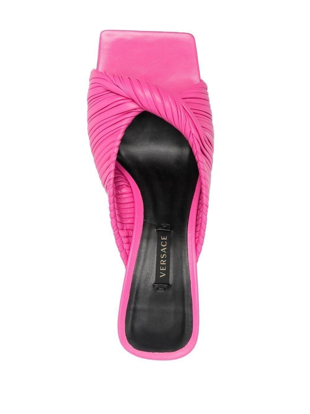 versace plisse mules