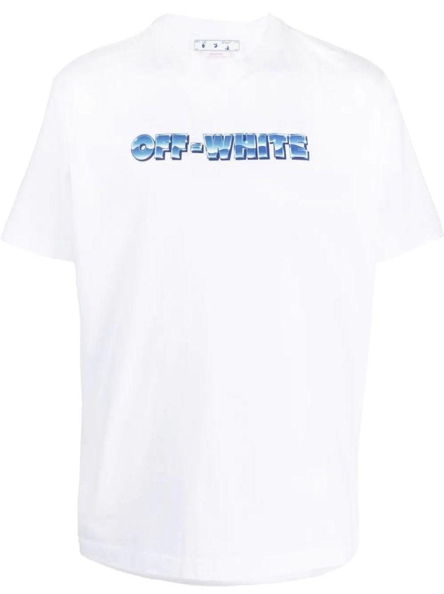 T-shirt bianca con stampa logo da Uomo di Off-White c/o Virgil Abloh in  Bianco | Lyst