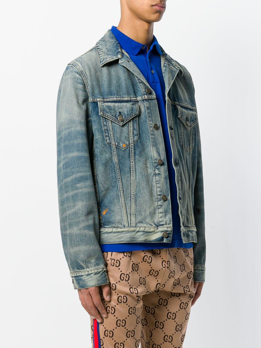 gucci tiger jacket denim