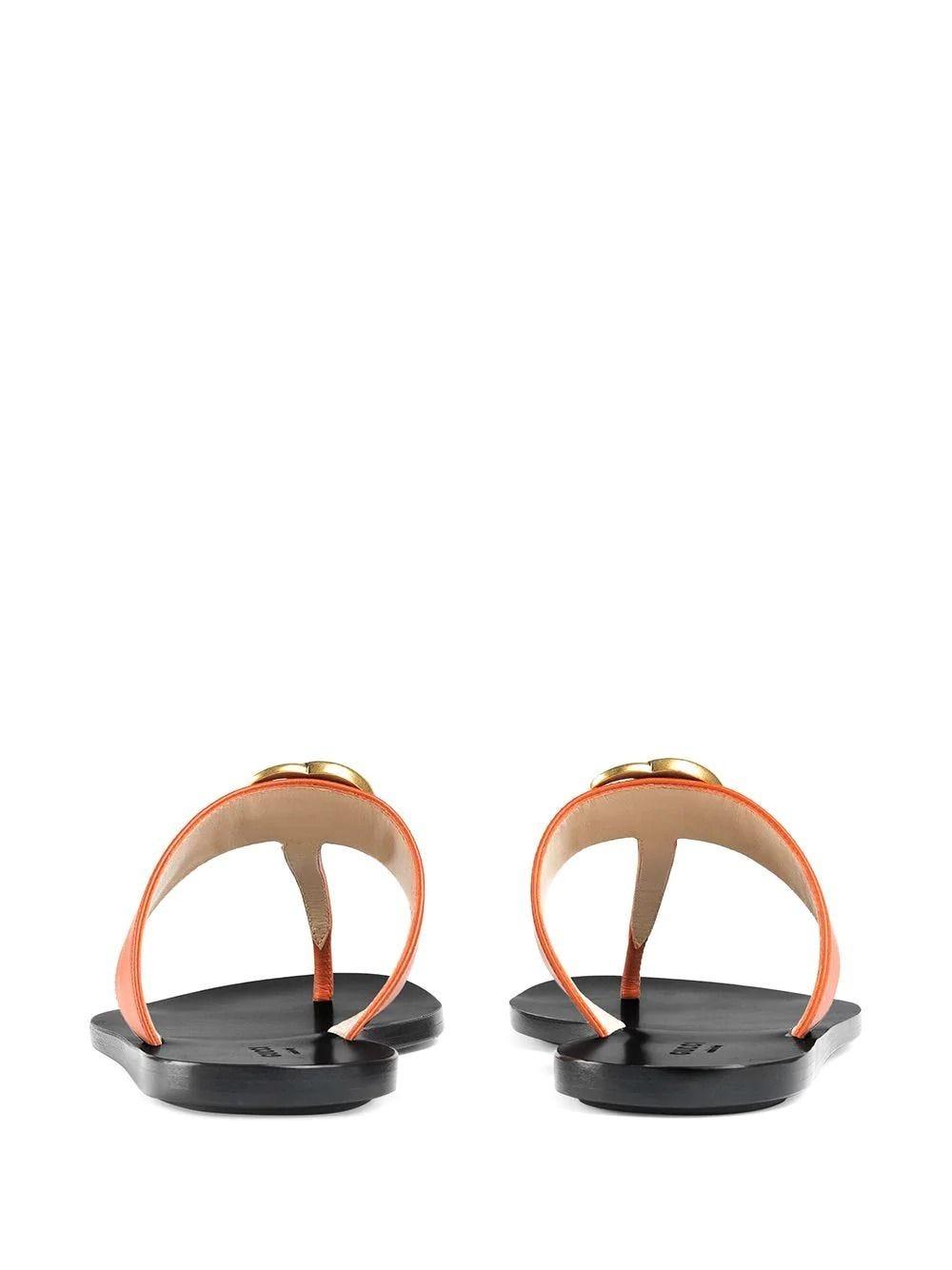 gucci orange sandals