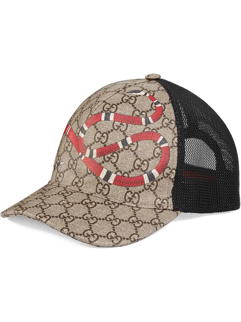 Gucci snake print cap Clearance